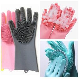 Многофункциональные универсальные перчатки для мытья Super Gloves №21 в пакете цвета в ассортименте Живые фото - фото 1 - id-p1408330250