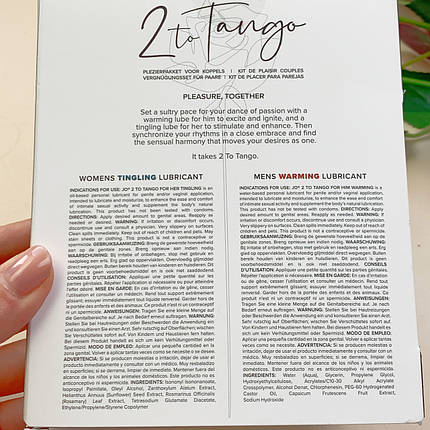 Комплект мастилок для пар System JO 2-TO-TANGO LUBRICANT COUPLES KIT , фото 3