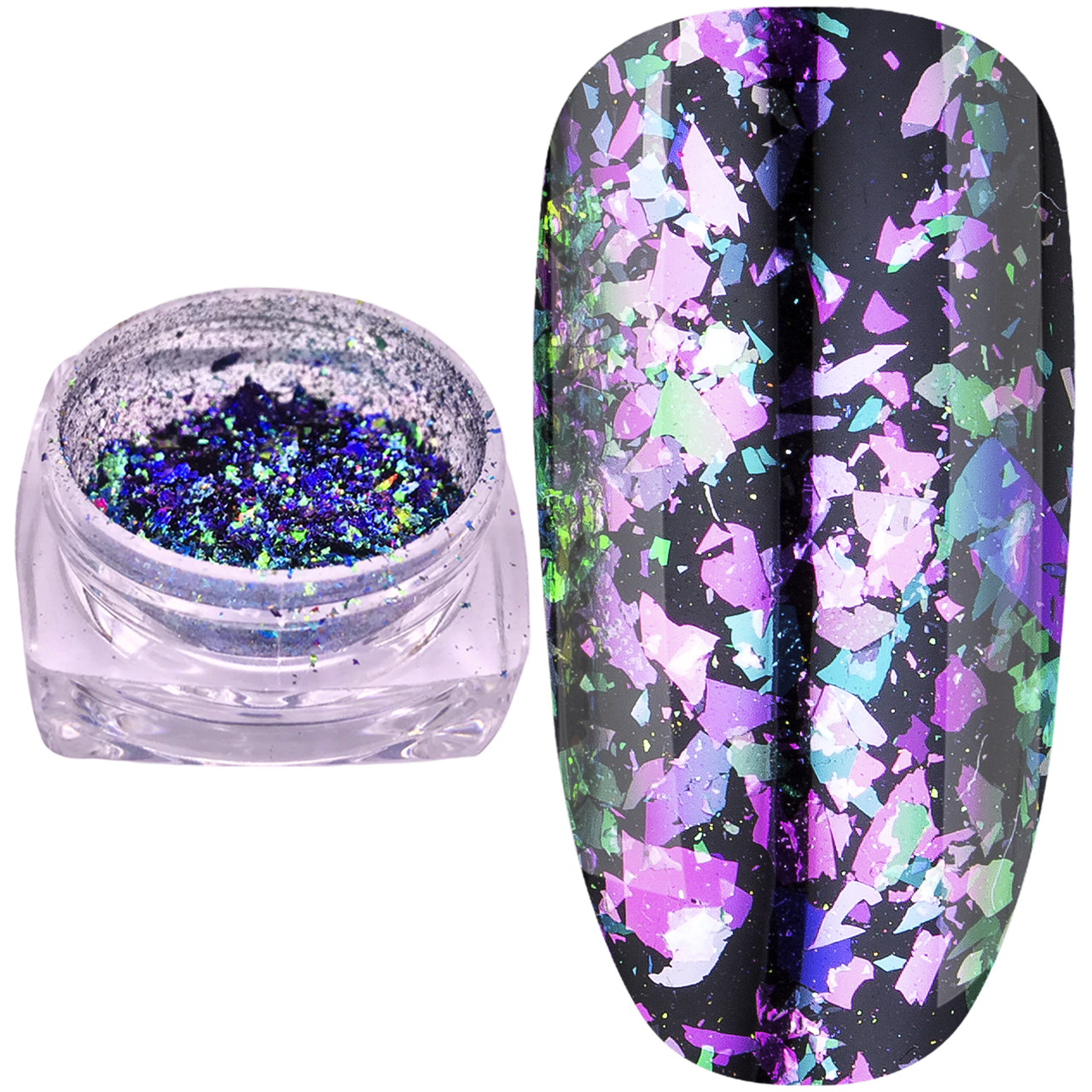 Купить Зеркальная втирка "Хлопья Юки", Master Professional, №14 микс ...