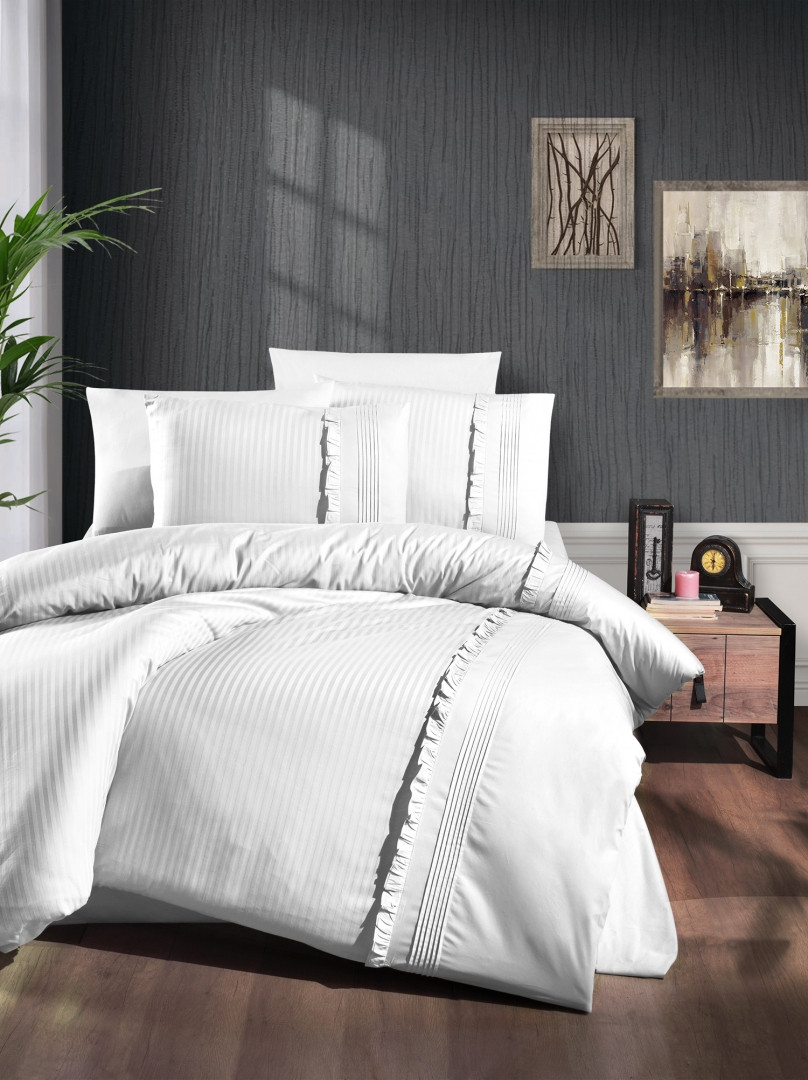 Постільна білизна First Choice Deluxe Ranforce Sweetnes White