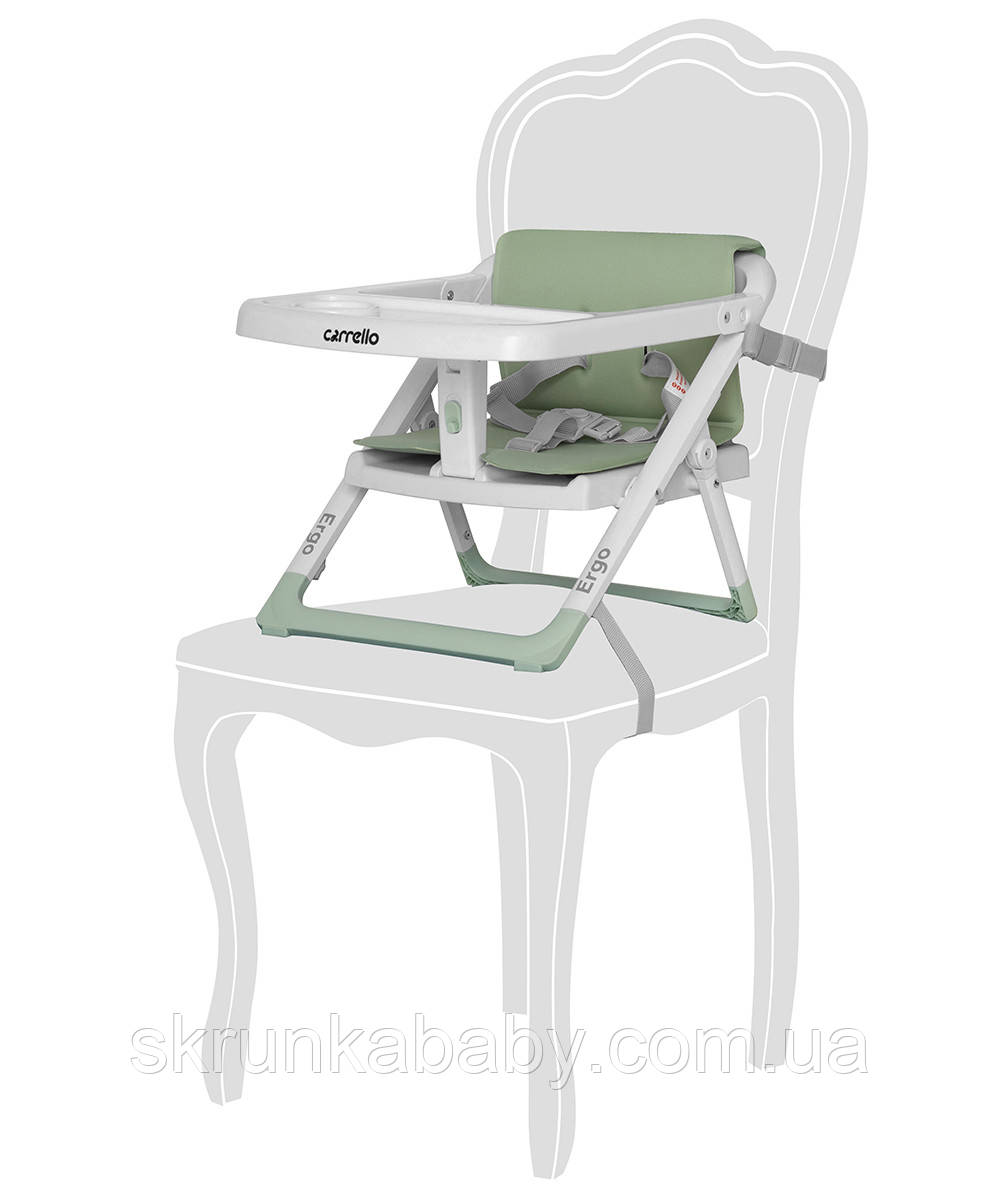 Стільчик - бустер для годування CARRELLO Ergo CRL-8403 Ash Green
