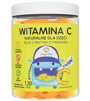 Желейные Витамины Натуральные Желе Для Детей Витамин С Vitamin C 120 шт MyVita Польша Доставка из ЕС