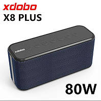 Портативная колонка Xdobo x8 plus 80 Вт Bluetooth синяя + Гарантия 1 месяц