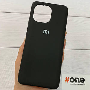 Чохол для Xiaomi Mi 11 з мікрофіброю оксамитовий щільний чохол на телефон сяомі мі 11 чорний Full