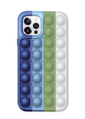 NUC Чехол антистресс Поп-Ит NUC Pop It Blue Green White для iPhone XS (U2146)