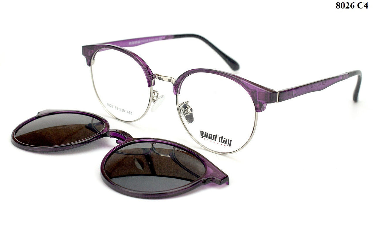 Жіночі окуляри з кліпсою (плюс/мінус/сфера/астигматика) лінзи VISION - Корея з покриттями HMC,EMI,UV400