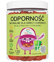 Желейні Натуральні Вітаміни Желе Для Дітей і Дорослих Для Імунітету 120 шт MyVita Польща Доставка з ЄС