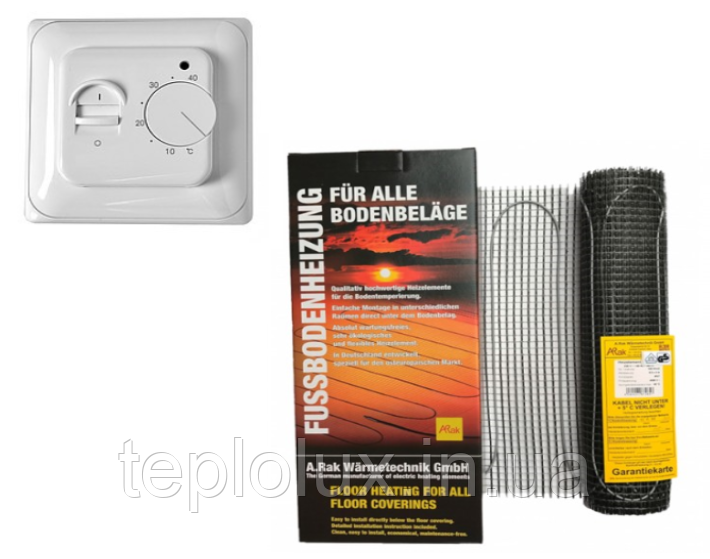 Мат для теплої підлоги Arnold Rak Standart FH-EC 2190 (9,0 м2) з терморегулятором
