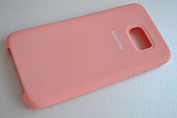 Чохол Silicone Cover для Samsung Galaxy S6 Edge SM-G925F Пудра