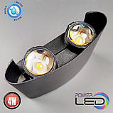 Фасадний алюмінієвий LED світильник Horoz PROTON 4 W IP65, фото 2