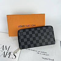 Мужской кошелек клатч на молнии Louis Vuitton LV Луи Виттон