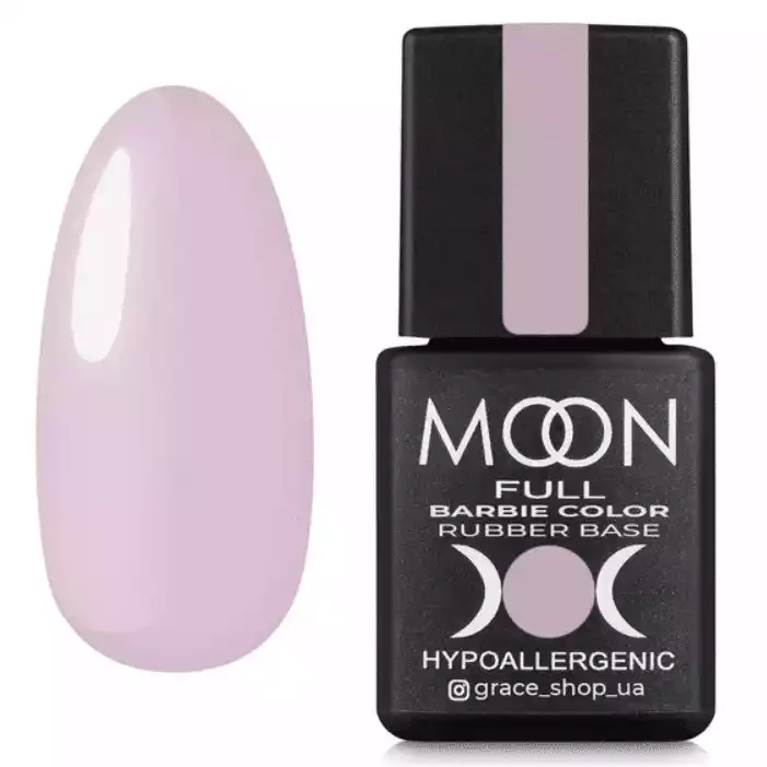 Moon full Barbie color Rubber base 16 (кольорова база) Бежево-рожевий, 8 мл