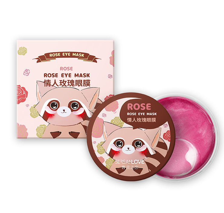 Гідрогелеві патчі під очі SERSANLOVE Rose Eye Mask з екстрактом квіток троянди 60 шт