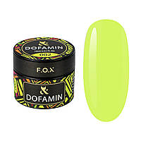 F. O. X. Dofamin №002 кольорова база для нігтів 10мл жовта