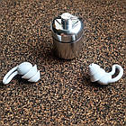 Беруші стрільці для військових пасивні Tactical ProPlugs Light Grey, 2 flange, фото 7