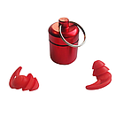 Тактичні беруші пасивні для стрільби Tactical ProPlugs Red 2 flange, фото 5