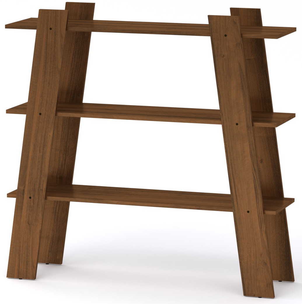 Настінна полиця Компанит П-28 Горіх екко (120х33,2х117,2 см), фото 1