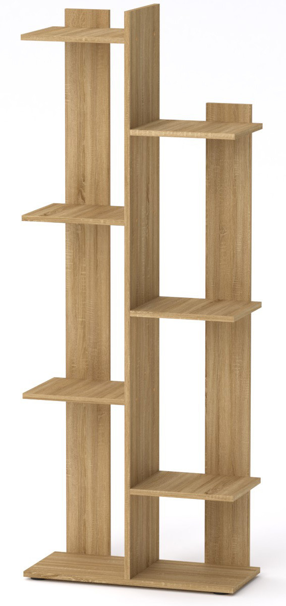 Полиця настінна Компанит П-29 Дуб сонома (61,7х27,6х160,7 см), фото 1