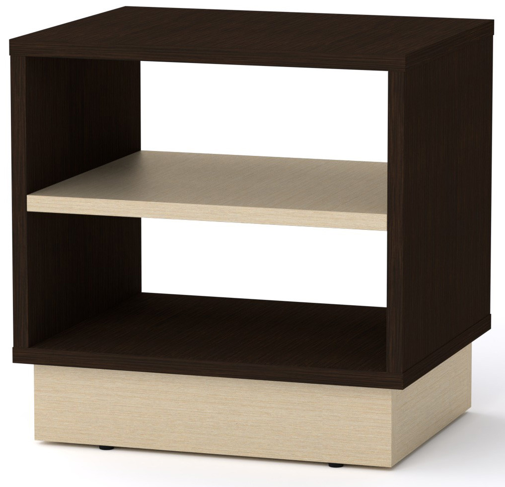 Тумбочка нічна Компанит ПКТ-7 Венге темний + венге світлий (40х32х40 см), фото 1