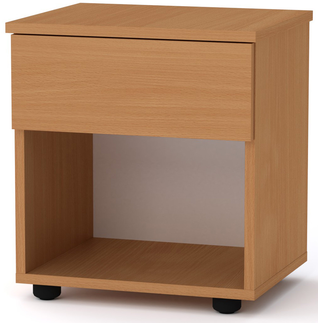 Тумбочка льонка Компаніт ПКТ-8 Бук (40х33х44,2 см), фото 1