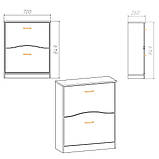 Тумба для зуття Компаніт ТО 2 Венге, фото 2