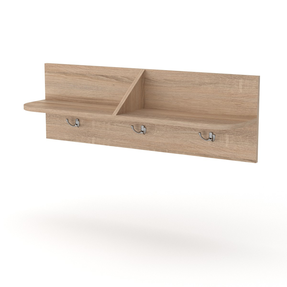 Настінна вішалка Компанит В 3 Дуб Сонома, фото 1