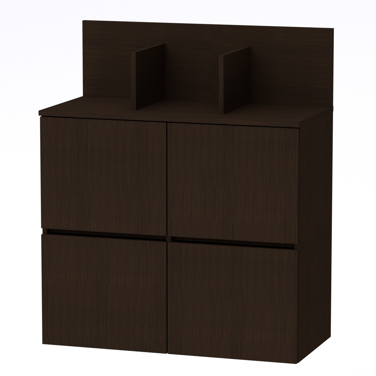 Тумба підвісна МГ-5 Компаніт Венге темний (85,2х40х100,4 см), фото 1