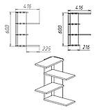 Полиця настінна П 17 Компанит Бук, фото 2