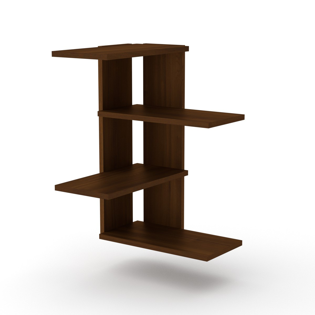 Полиця настінна П 17 Компанит Горіх Екко, фото 1