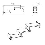Полиця настінна П 14 Компанит Вільха, фото 2