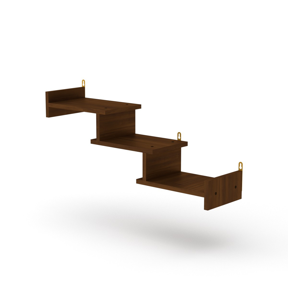 Полиця настінна П 14 Компанит Горіх Екко, фото 1