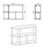 Полиця настінна Компанит П 6 Бук, фото 2