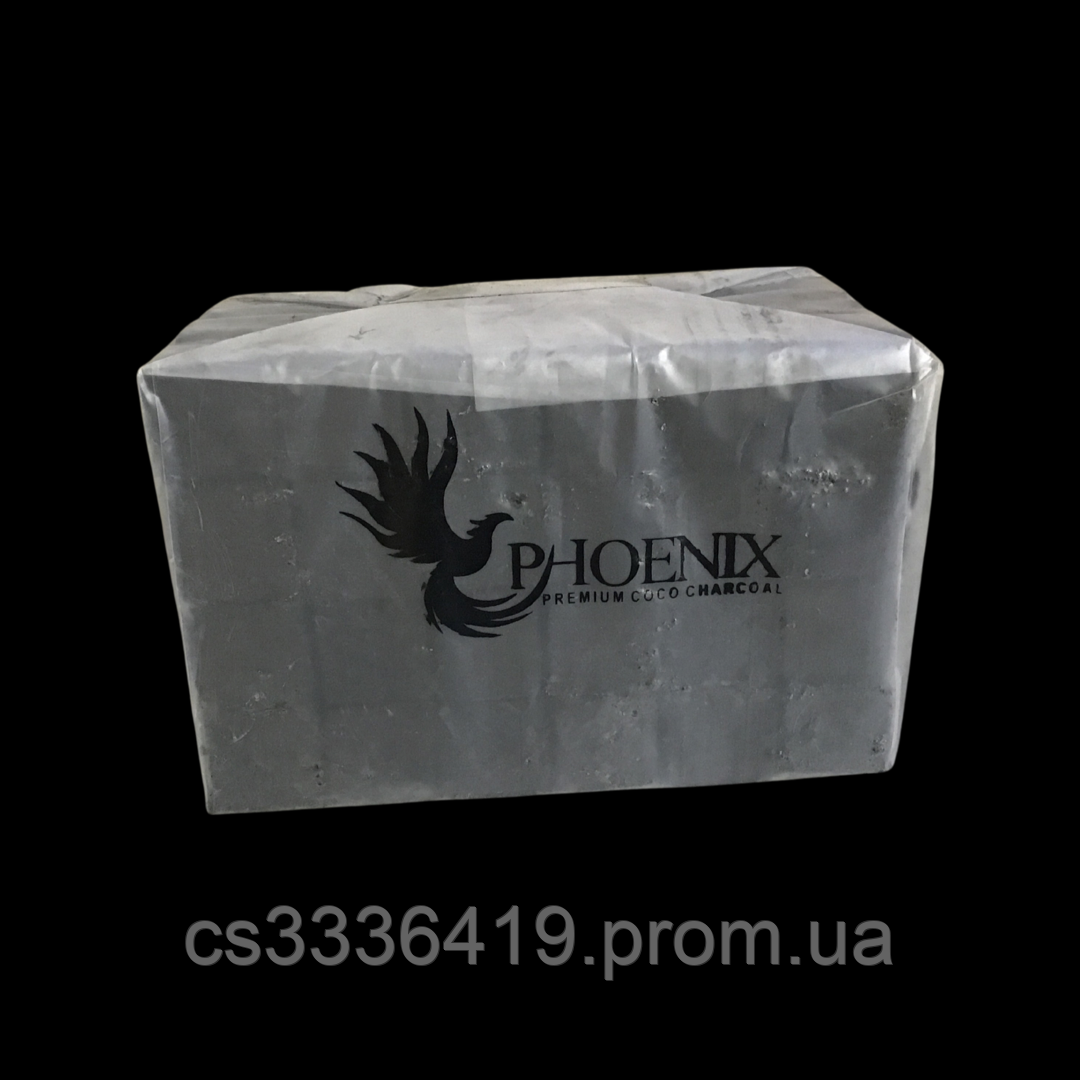 Уголь для кальяна 1 кг кокосовий Phoenix (без коробки) - фото 1 - id-p1424944008