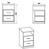 Тумбочка нічна Компанит ПКТ 2 Вільха, фото 2