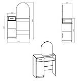 Трюмо 1 Компаніт бук, фото 2