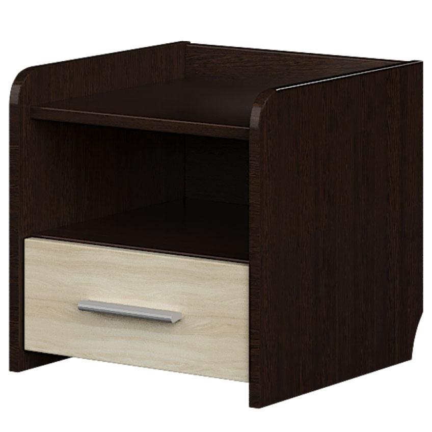 Тумба нічна Т-1 Еверест венге комбі, фото 1