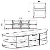 Тумба під ТВ Одеса Компанит Яблуня, фото 2