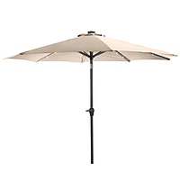 Зонт КАФЕ антиветер 2.5 м з ручкою для підйому