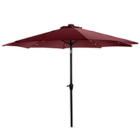 Зонт КАФЕ антиветер 2.5 м з ручкою для підйому