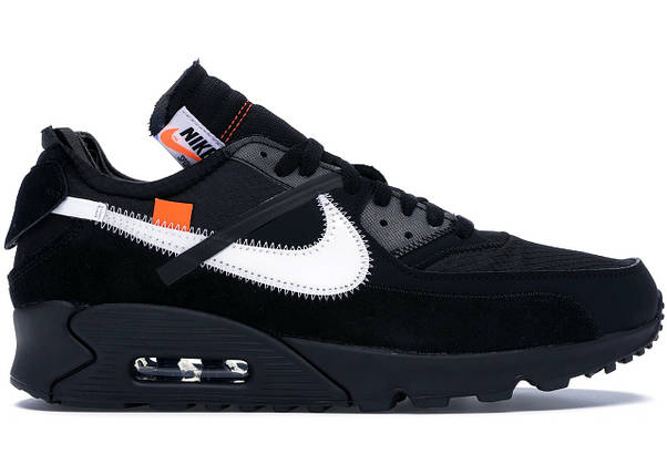 Кросівки Nike Air Max 90 Off-White Black, фото 1