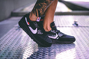Кросівки Nike Air Max 90 Off-White Black, фото 5