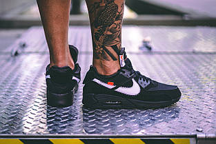Кросівки Nike Air Max 90 Off-White Black, фото 6