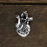 Кулон срібний Анатомічне Серце, фото 2