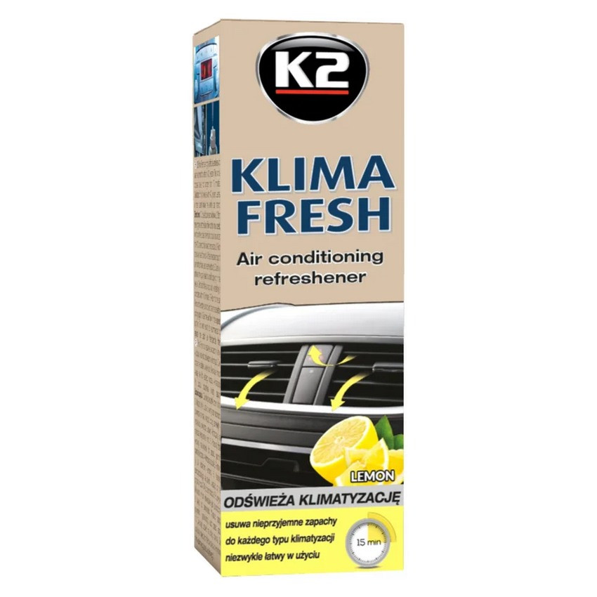 Освіжувач системи автокондиціонера Лимон Klima Fresh 150 мл K222 K2