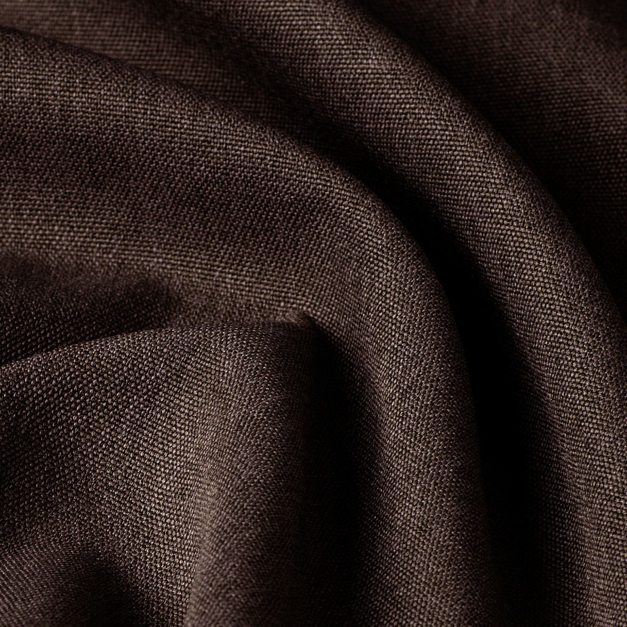 Тканина для штор Блекаут рогожка однотонна коричнева Туреччина 124000v15 сонцезахисна, затемнююча.