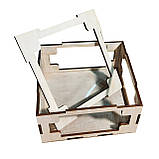 Подарункова коробка з пластиковими вікнами 120*120*50 pk-7.2, фото 2