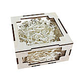 Подарункова коробка з пластиковими вікнами 120*120*50 pk-7.2, фото 4