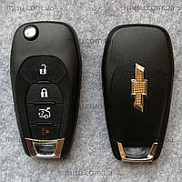 Корпус ключа Chevrolet Trax Spark Cruze Trailblazer Sonic Trailblazer Malibu , 4 кнопки, лезвие HU100
