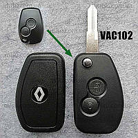 Корпус ключа выкидной Renault Dacia 2 кнопки лезвие VAC102