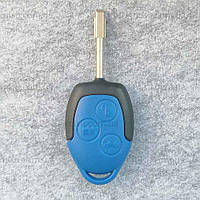 Ключ Ford 3 кнопки лезвие FO21 black/blue